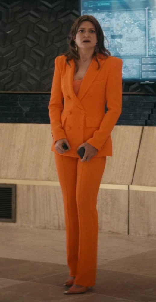 Orange Suit Trousers of Colby Minifie as Ashley Barrett