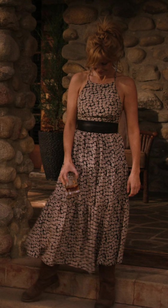 romantic vintage floral sundress - Kelly Reilly (Bethany "Beth" Dutton) - Yellowstone TV Show