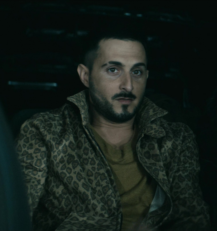Leopard Print Jacket of Tomer Capone as Serge / Frenchie