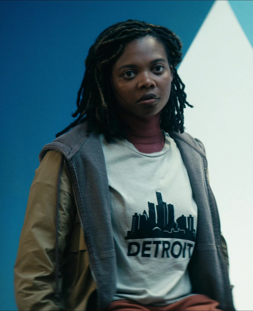 Detroit City Landscape Print T-Shirt of Susan Heyward as Sister Sage