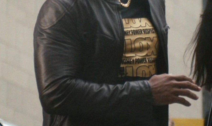Dark Chocolate Brown Leather Jacket of Laz Alonso as Marvin T. “Mother’s” Milk / M.M.