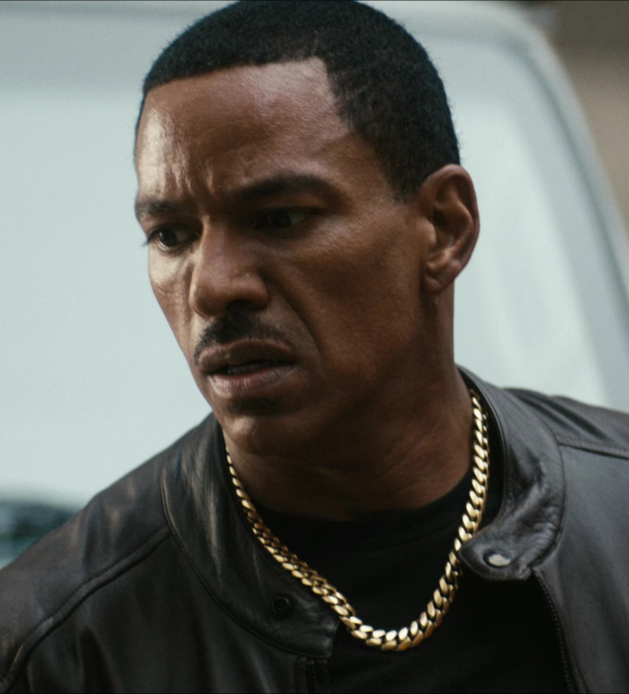 Thick Gold Chain Necklace of Laz Alonso as Marvin T. "Mother's" Milk / M.M.