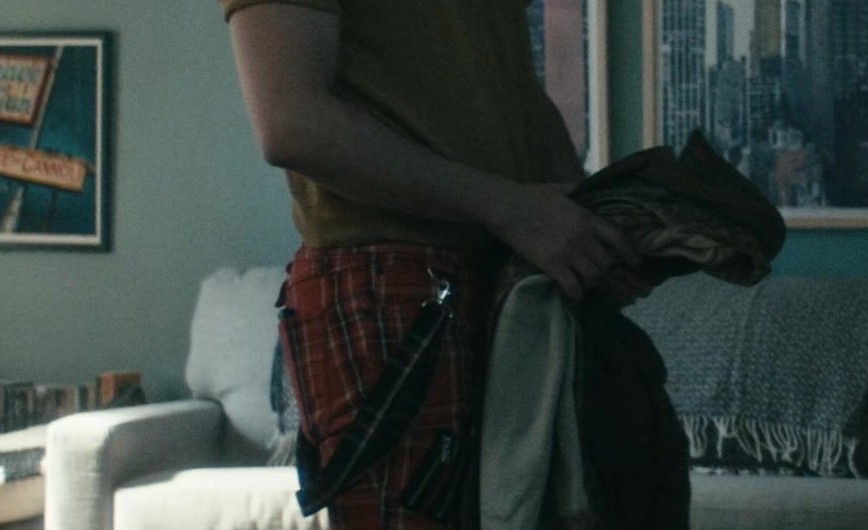 Red Plaid Pants of Tomer Capone as Serge / Frenchie