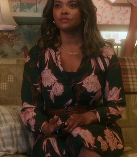 Floral Midi Dress of Sharon Leal as Sidney Haworthe