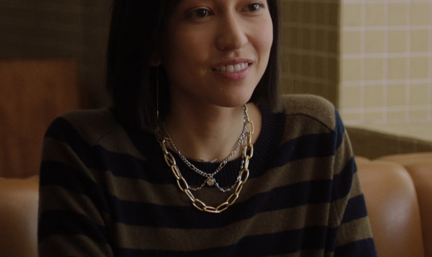 Striped Long Sleeve Top of Sonoya Mizuno as Jane