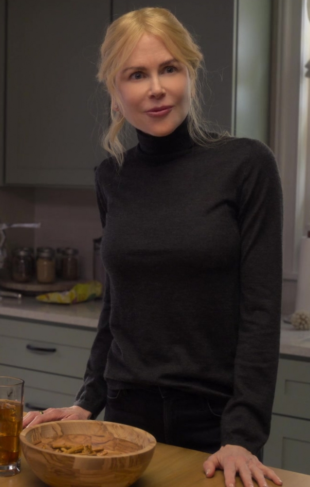 Classic Black Turtleneck Sweater of Nicole Kidman as Brooke Harwood