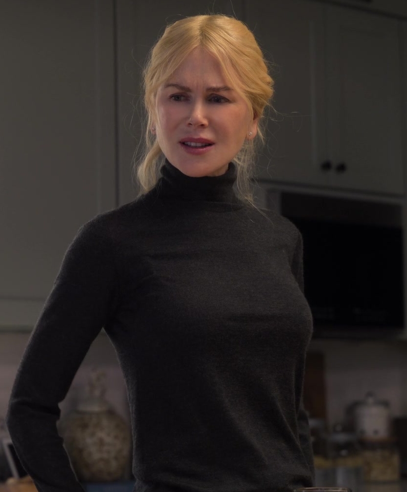 high-neck pullover with sleek silhouette - Nicole Kidman (Brooke Harwood) - A Family Affair (2024) Movie