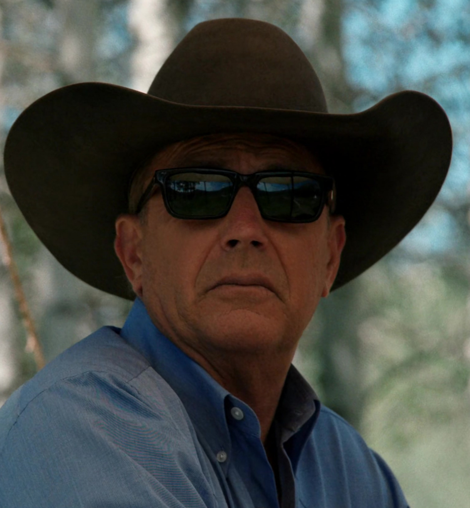 bold frame sunglasses - Kevin Costner (John Dutton III) - Yellowstone TV Show