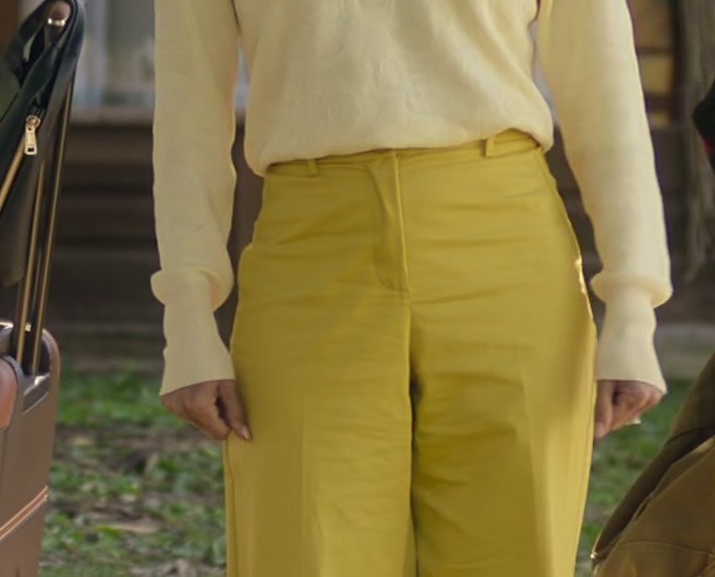 Wide-Leg Yellow Pants of Eva Longoria as Gala