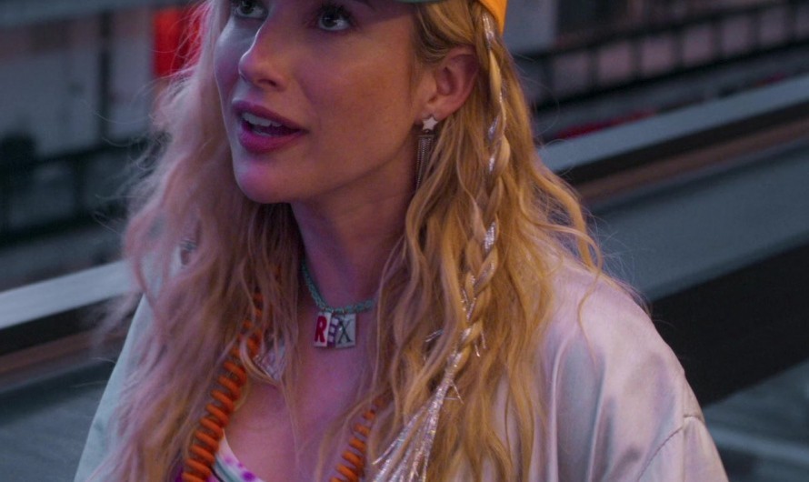 Snapback Hat with Vibrant Artwork and Unique Patterns of Emma Roberts as Rex Simpson