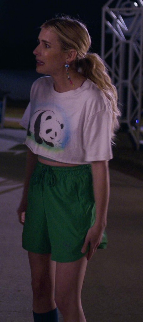 green shorts - Emma Roberts (Rex Simpson) - Space Cadet (2024) Movie