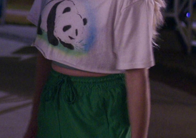 Green Shorts of Emma Roberts as Rex Simpson