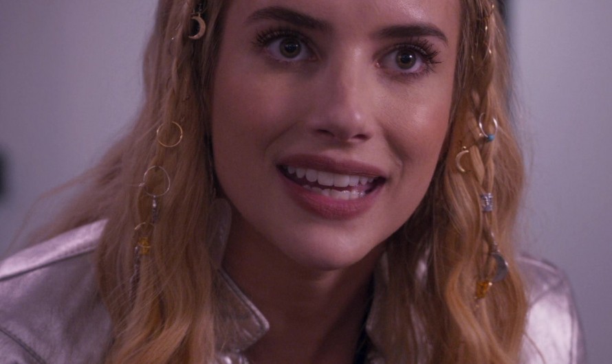 Hair Braiding Rings with Delicate Moon Crescents and Charms of Emma Roberts as Rex Simpson