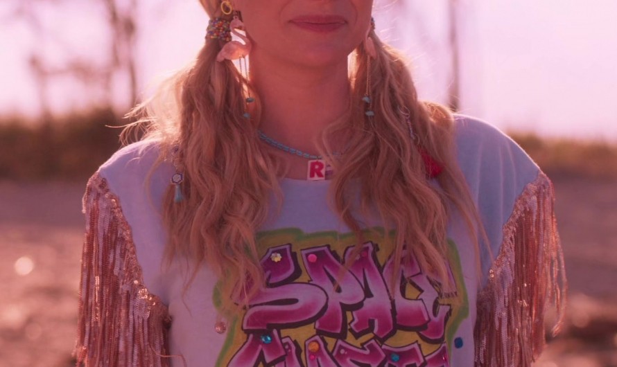 Space Cadets Camp Graffiti Print Tee with Fringe of Emma Roberts as Rex Simpson