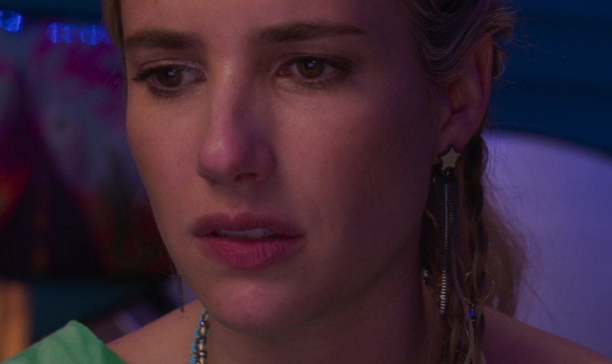 Cosmic Charm Necklace with Vibrant Space and Planet Pendants of Emma Roberts as Rex Simpson